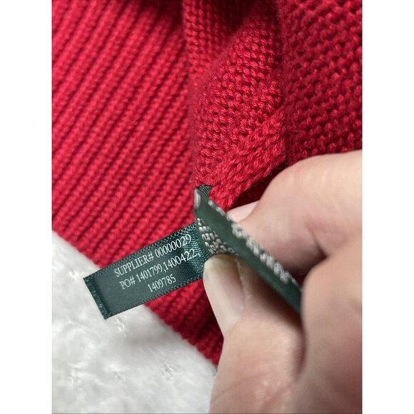 LRL Lauren Ralph Women Red Military Gold Buttons Sweater M Classic Lux - Picture 6 of 13